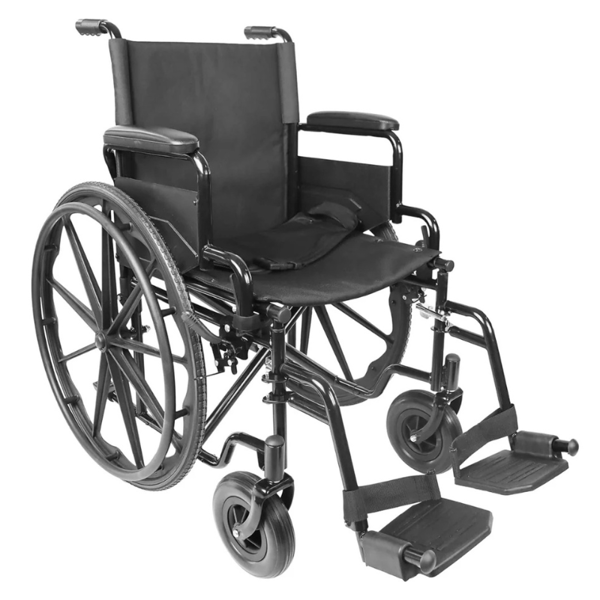 Cadeira de Rodas Plegable Autopropulsable PEPE (Largo Assento 46 cm)